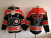Philadelphia Flyers #17 Wayne Simmonds Black All Stitched Hooded Sweatshirt,baseball caps,new era cap wholesale,wholesale hats